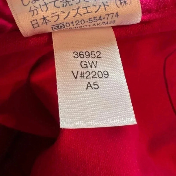 Lands' End Fleece Blazer Raspberry Size 10 - Picture 11 of 11